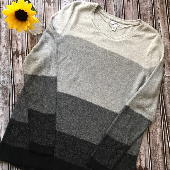 croft & barrow Sweaters - Croft & Barrow shades of gray stripe sweater